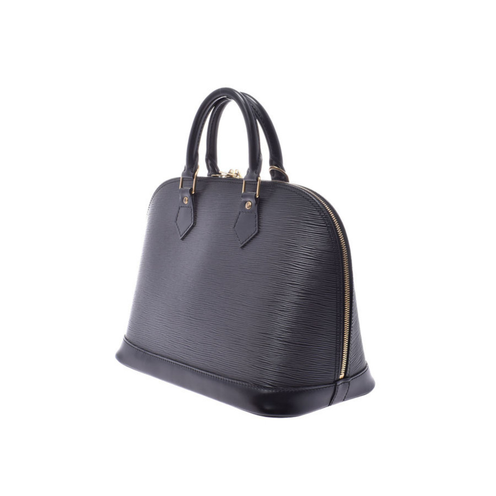 Louis Vuitton Epi Handbag Alma Leather Black